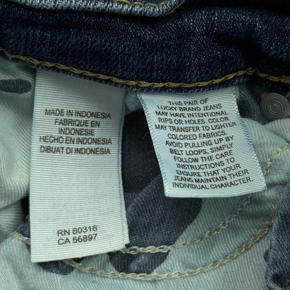 Lucky Brand Sweet Straight Jeans Womens 16/33 Blue Medium Wash Stretch Denim - Picture 5 of 12